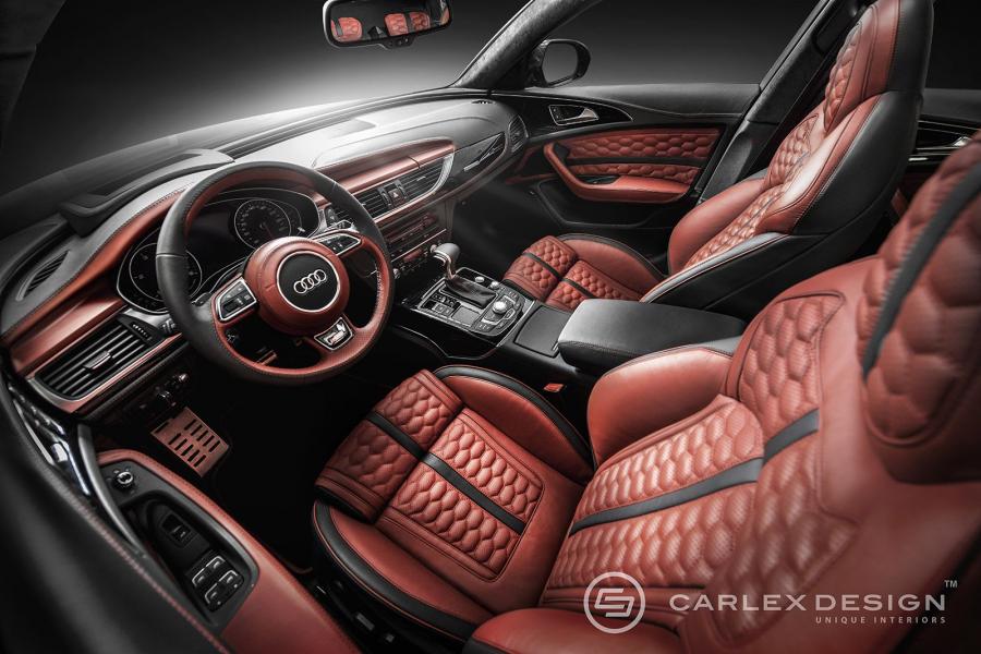 Интерьер Audi A6 Avant Honeycomb Interior by Carlex Design 2014 года  (фото 2 из 10)